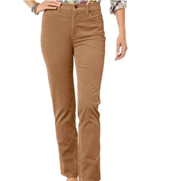 Talbots Curvy Petite Straight Leg Stretch Corduroy Pants Size 16WP - Picture 1 of 7